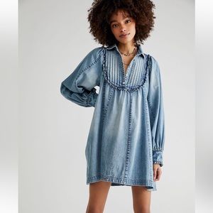 Free People Arabella Babydoll Mini Dress